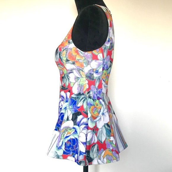 Clover Canyon 'Flower Tracers' Peplum Blouse (XS) - Picture 2 of 8